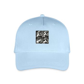 Guinea Pig Selfie Funny Hats Vintage Photo Shoot A - Kinder Bio Basecap - Hellblau - Vorne