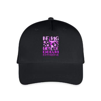 Being Upside Down Is My Normal Funny Gymnast Gift - Kinder Bio Basecap - Schwarz - Vorne