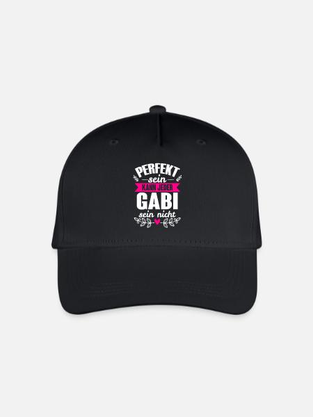Gabi - Perfekt Sein Kann Jeder Gabi Nicht - Kinder Bio Basecap - Schwarz