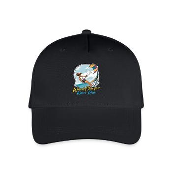Kiteboarding Wind Chaser Wave Ride Kite Surfer - Organic Kids’ Baseball Cap - black - Front