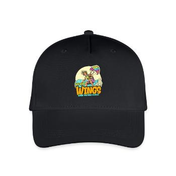 Kitesurf : qui a besoin d’ailes pour faire de la planche à voile - Casquette de baseball bio Enfant - noir - Devant