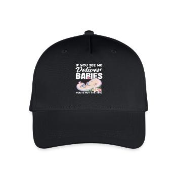 Sage-femme, vous me voyez accoucher - Casquette de baseball bio Enfant - noir - Devant