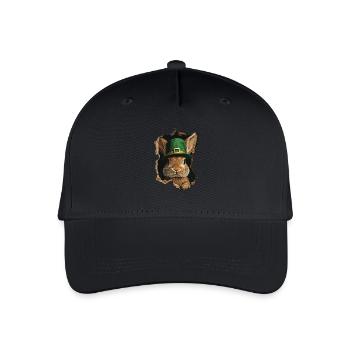 St. Patrick Kaninchen - Kinder Bio Basecap - Schwarz - Vorne