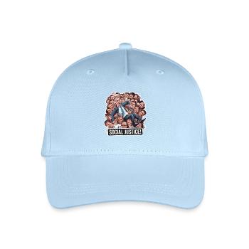 SOCIAL JUSTICE - Organic Kids’ Baseball Cap - light blue - Front