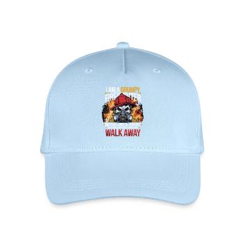 GRUMPY FIREFIGHTHER - Organic Kids’ Baseball Cap - light blue - Front