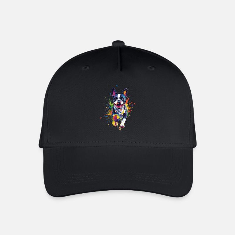 Boston Terrier - Kinder Bio Basecap - Schwarz