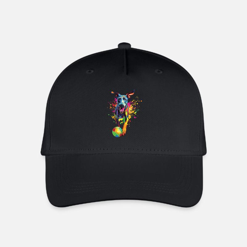 Windhund - Kinder Bio Basecap - Schwarz