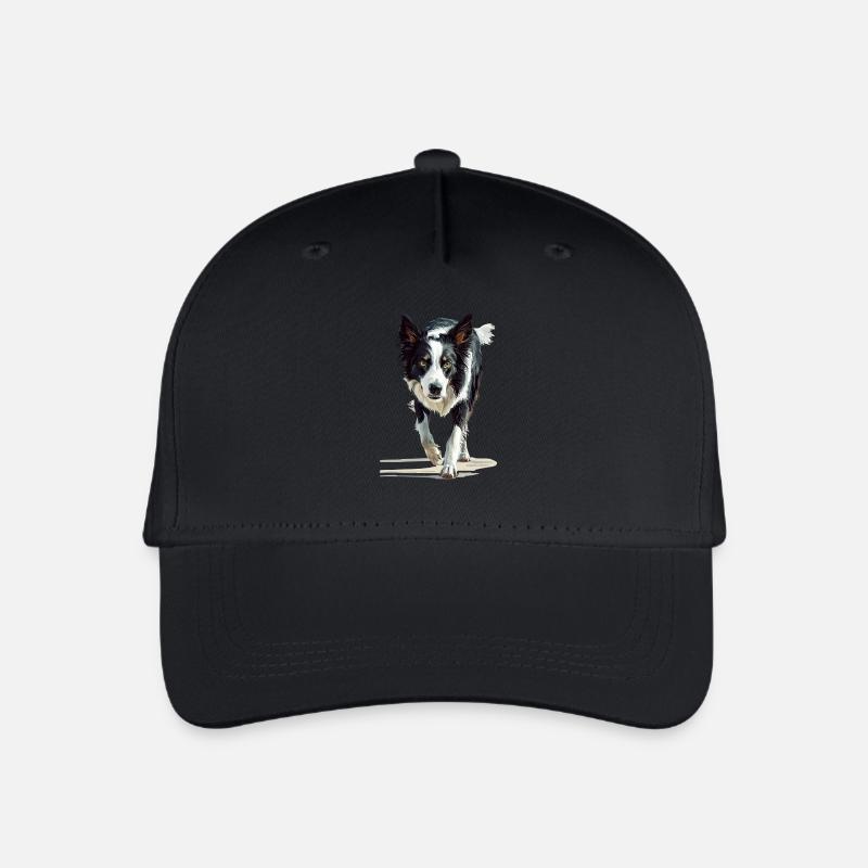 Border Collie - Kinder Bio Basecap - Schwarz