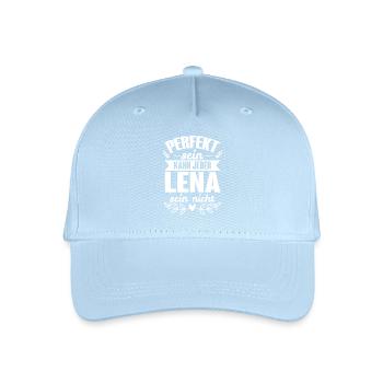 Lena - Perfekt Sein Kann Jeder Lena Nicht - Kinder Bio Basecap - Hellblau - Vorne