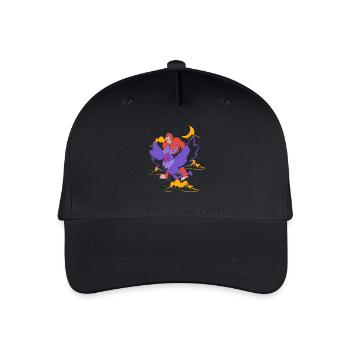 Papillon de nuit - Casquette de baseball bio Enfant - noir - Devant