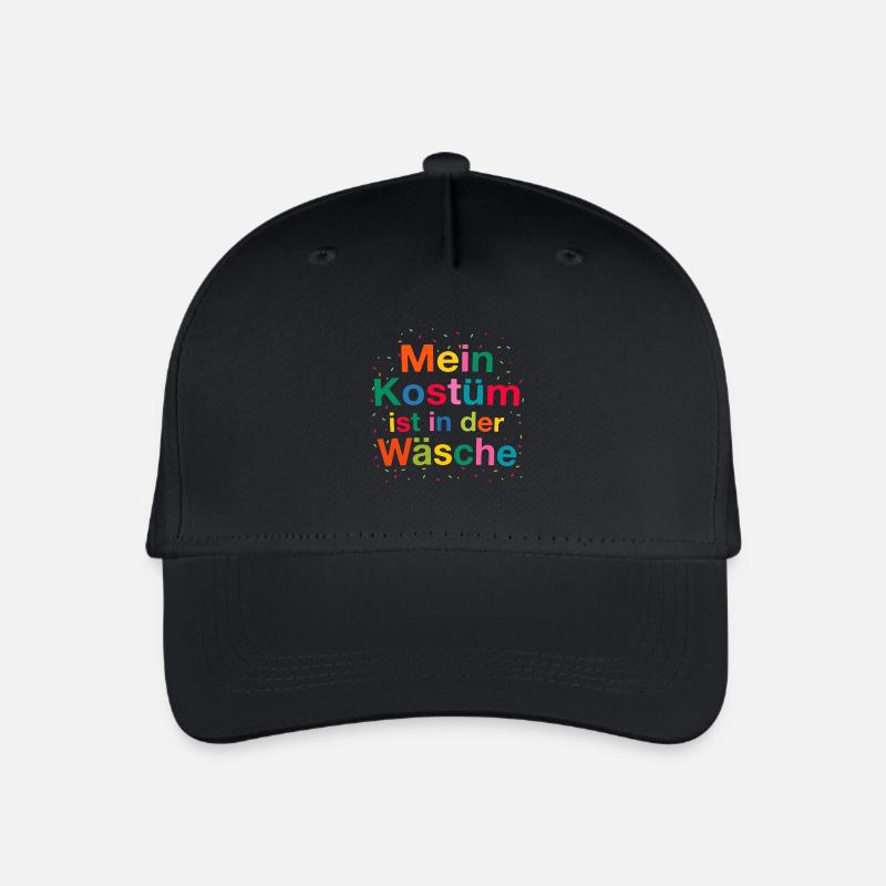 Costume de carnaval Mon costume est dans la lessive - Casquette de baseball bio Enfant - noir