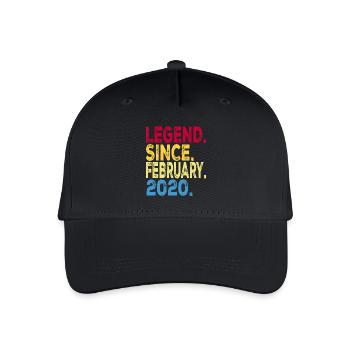 2020: The Year of Legends, and February Was the Be - Organic Kids’ Baseball Cap - black - Front