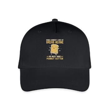 Peanut butter - Organic Kids’ Baseball Cap - black - Front