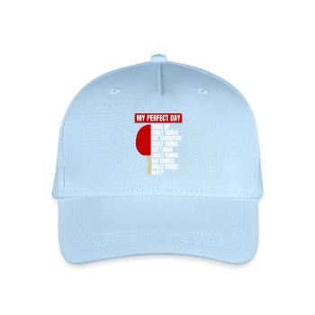 Tischtennis-Motiv Tischtennis Fans - Kinder Bio Basecap - Hellblau - Vorne