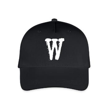 W - Kinder Bio Basecap - Schwarz - Vorne
