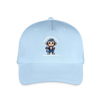 Schimpansen-Fotograf - Kinder Bio Basecap - Hellblau - Vorne