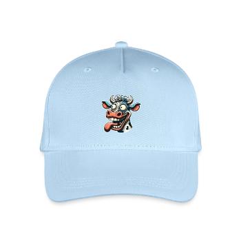 Verrückte Kuh - Kinder Bio Basecap - Hellblau - Vorne