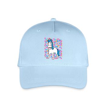 Enfants Enfant Licorne Licornes Bébé Bambins - Casquette de baseball bio Enfant - bleu clair - Devant