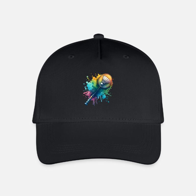 Badminton - Kinder Bio Basecap - Schwarz