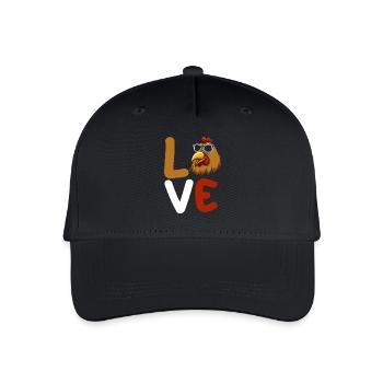 Chickens Hen - Organic Kids’ Baseball Cap - black - Front