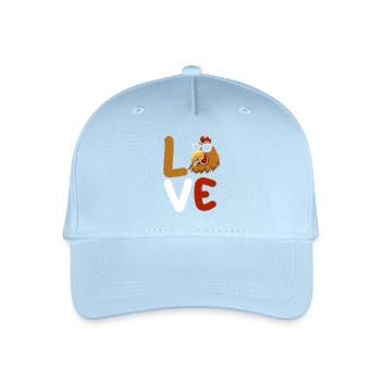 Chickens Hen - Organic Kids’ Baseball Cap - light blue - Front