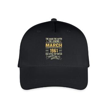März 1961 Jubiläum 1961 - Legenden März 1961 - Kinder Bio Basecap - Schwarz - Vorne