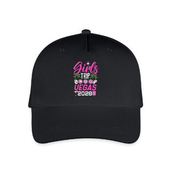 Girls Trip Las Vegas 2028 - Kinder Bio Basecap - Schwarz - Vorne