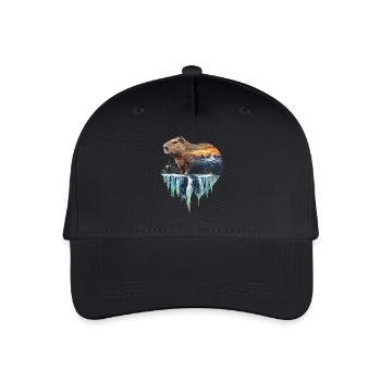Wasserschwein - Kinder Bio Basecap - Schwarz - Vorne