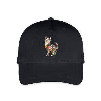 Schottische Faltohrkatze - Kinder Bio Basecap - Schwarz - Vorne