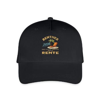 Rentner 2026 - Kinder Bio Basecap - Schwarz - Vorne