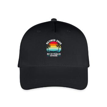 Pension 2025 Retraite 2025 Retraité Retraité Retraité - Casquette de baseball bio Enfant - noir - Devant