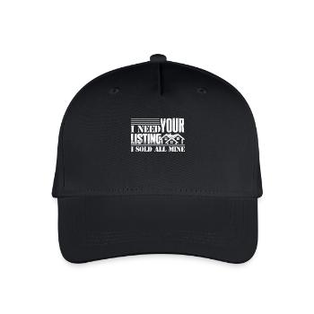Real Estate Broker Proud Real Estate Broker - Organic Kids’ Baseball Cap - black - Front