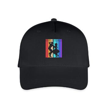 Square Dance - Organic Kids’ Baseball Cap - black - Front