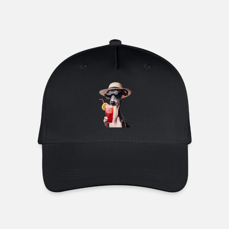 Windhund - Kinder Bio Basecap - Schwarz