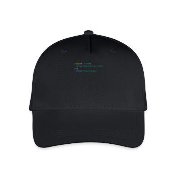 Café Code Programmeur Informatique Cadeau - Casquette de baseball bio Enfant - noir - Devant