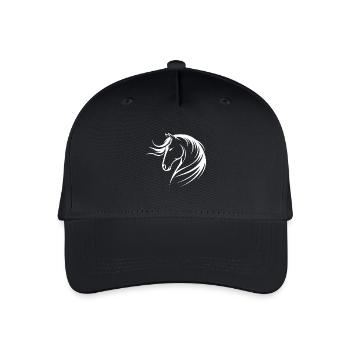 Horses Saying Equestrian Sports Funny Horse Gift - Organic Kids’ Baseball Cap - black - Front