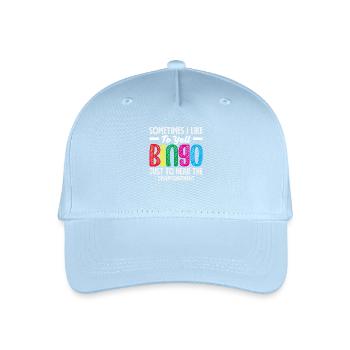 Joueur de bingo Citation drôle Conception - Casquette de baseball bio Enfant - bleu clair - Devant