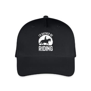 Horses Saying Equestrian Sports Funny Horse Gift - Organic Kids’ Baseball Cap - black - Front