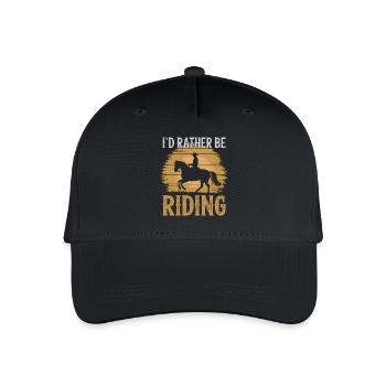 Horses Saying Equestrian Sports Funny Horse Gift - Organic Kids’ Baseball Cap - black - Front