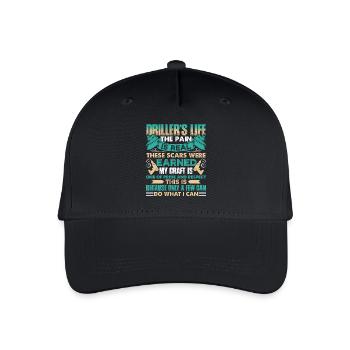 Driller's Life The Pain Is Real - Organic Kids’ Baseball Cap - black - Front