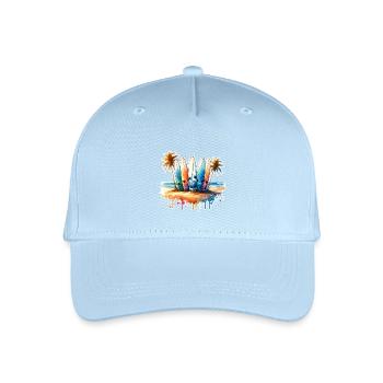 Surfing Surfers - Organic Kids’ Baseball Cap - light blue - Front