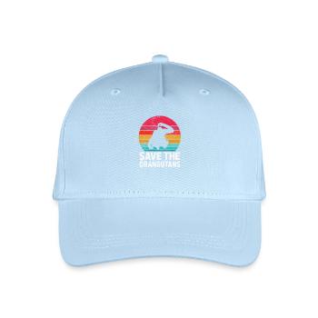 Orangs-outans amoureux des animaux Orangs-outans - Casquette de baseball bio Enfant - bleu clair - Devant