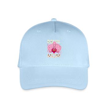 Bruh Mom Orchidee - Kinder Bio Basecap - Hellblau - Vorne