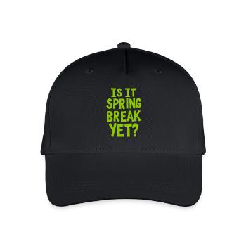 Spring Break Countdown Saying Quote - Organic Kids’ Baseball Cap - black - Front