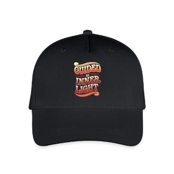 Inspired by Inner Light Spiritual Quote - Organic Kids’ Baseball Cap - black - Front