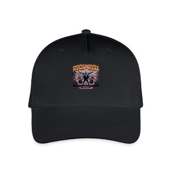 Rock N Roll Retro Music Boombox Explosion - Organic Kids’ Baseball Cap - black - Front