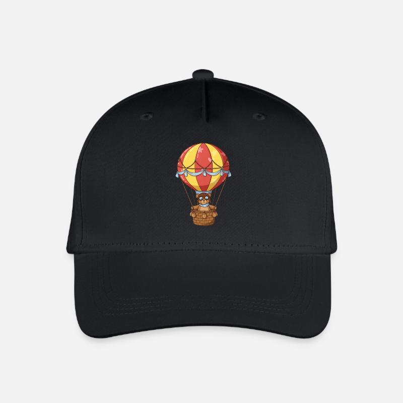 Teddy Bear Montgolfière - Casquette de baseball bio Enfant - noir