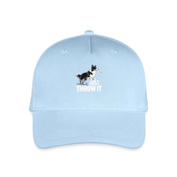 Il suffit de le lancer Frisbee Dog Game - Casquette de baseball bio Enfant - bleu clair - Devant