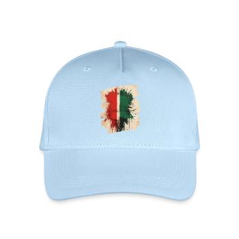Italienische Flagge Italien - Kinder Bio Basecap - Hellblau - Vorne