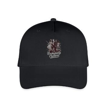 Rockabilly Culture Retro Musikstil - Kinder Bio Basecap - Schwarz - Vorne